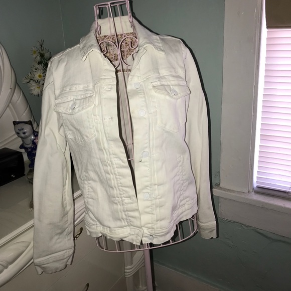 American Vintage Jackets & Blazers - White jean jacket